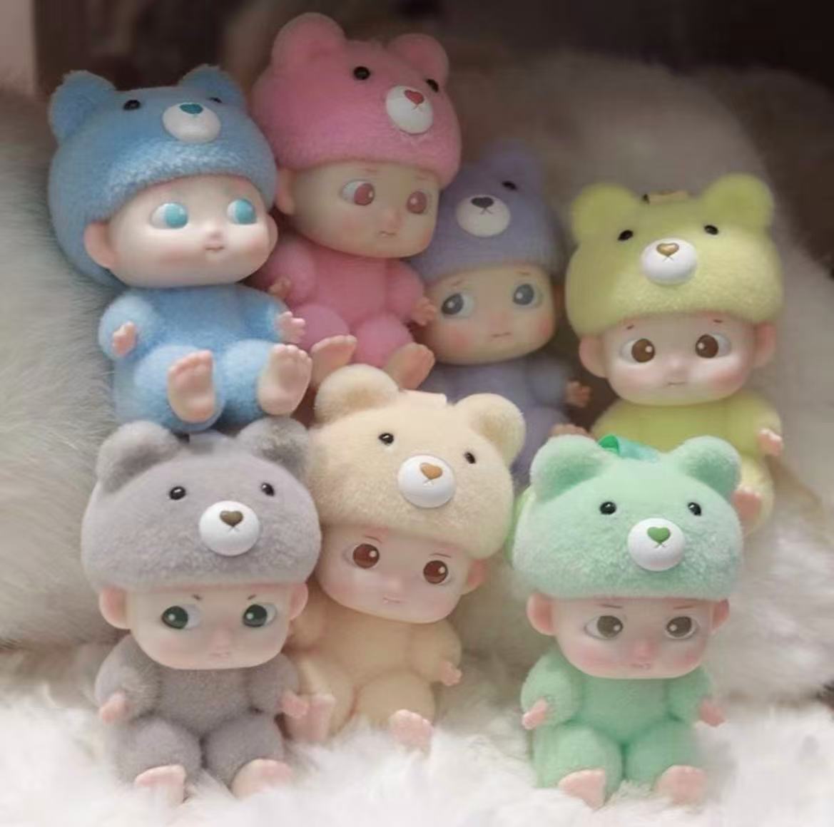 DOUDOU BEAR Emotional Diary Figure Keychain Toy Doll