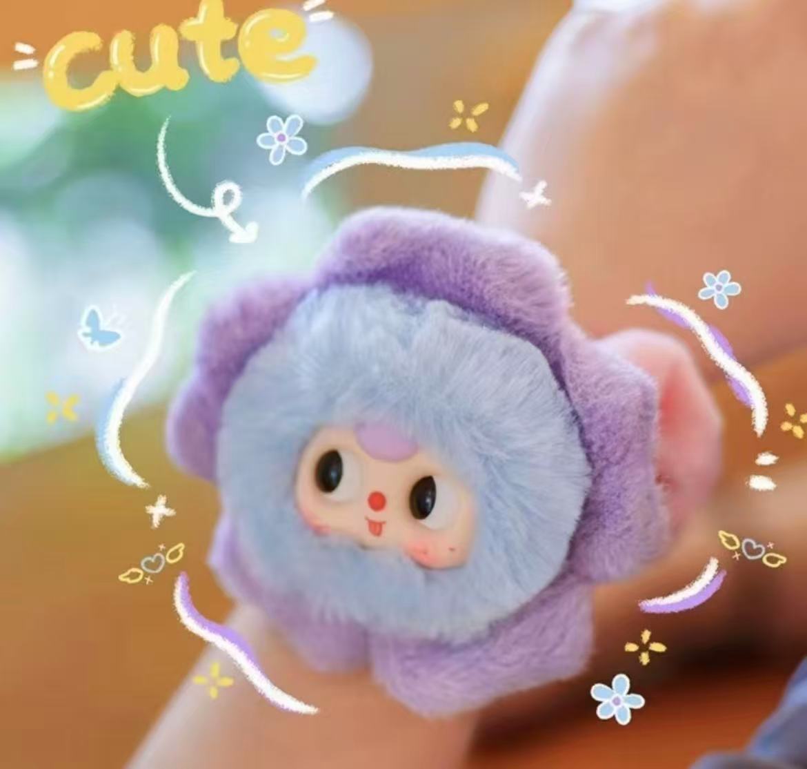 Baby Three Hair Tie Plush toy doll