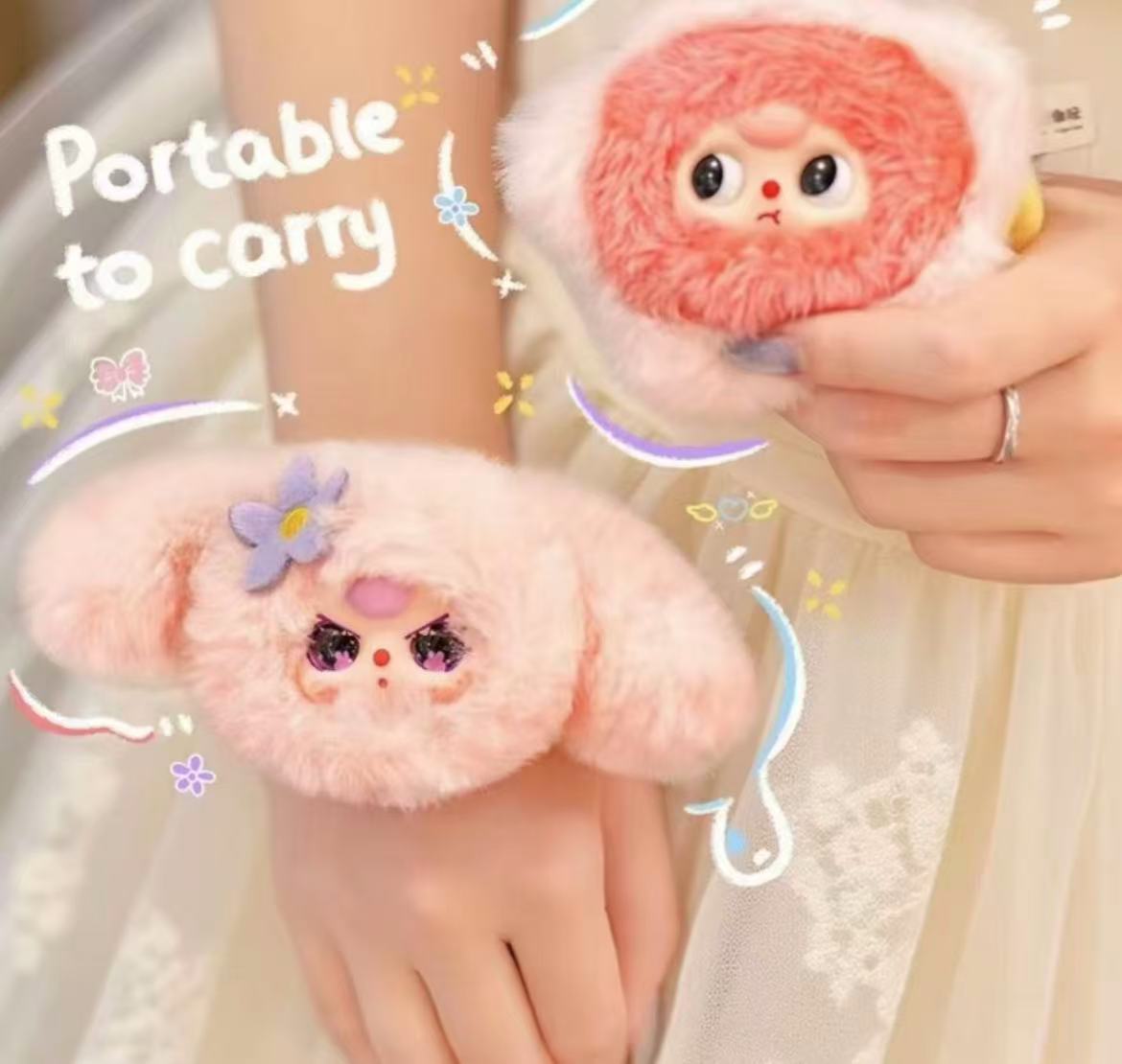 Baby Three Hair Tie Plush toy doll