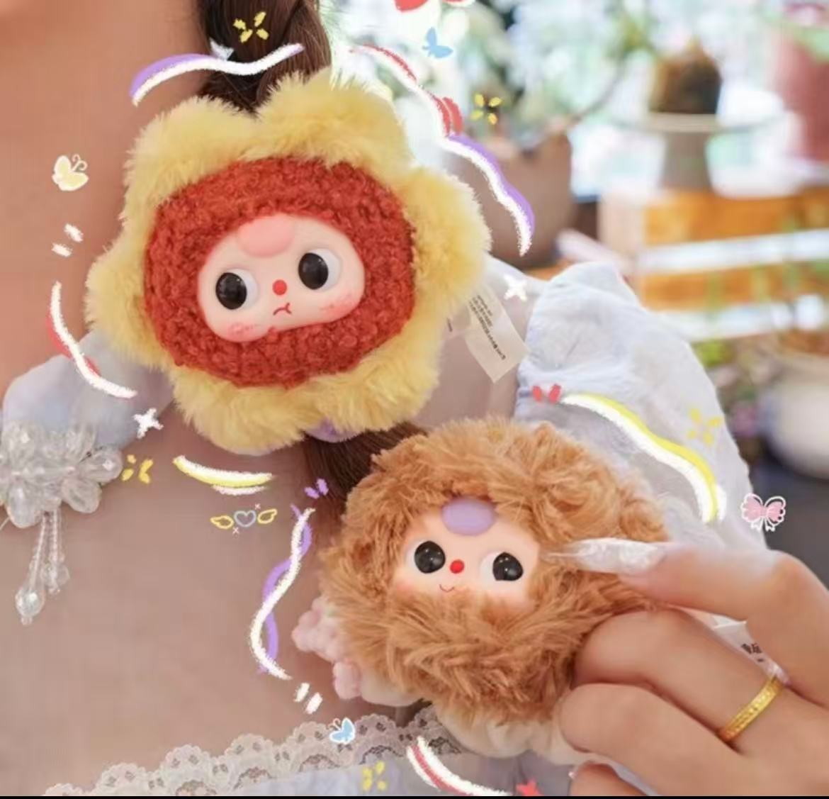 Baby Three Hair Tie Plush toy doll