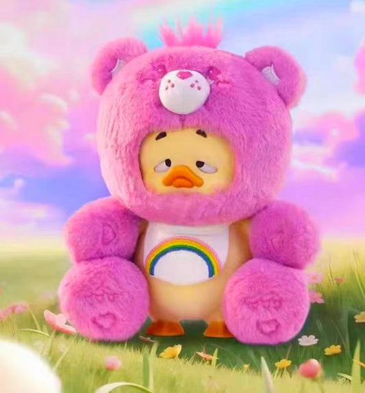 Upset Duck x Care Bear Hug Myself Duck toy doll