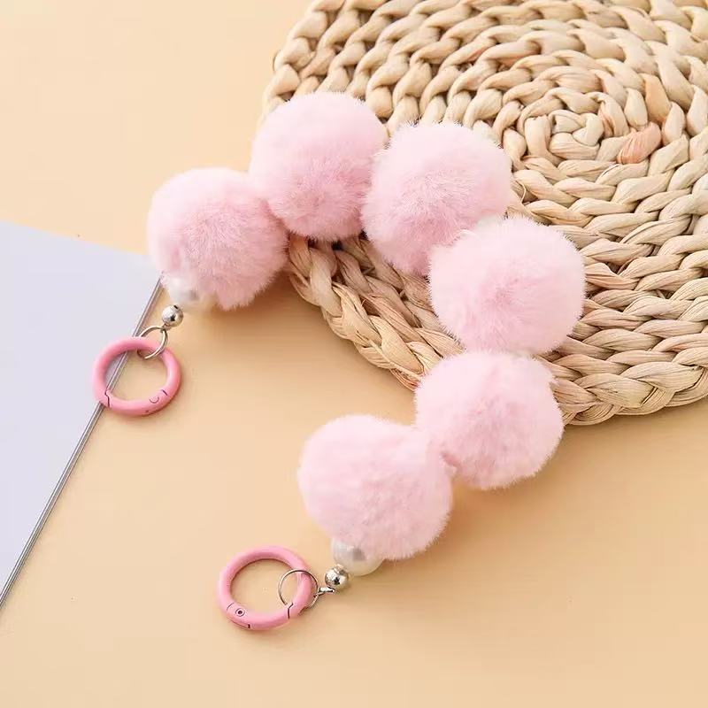 Fuzzy keychain fluffy keychain toy doll