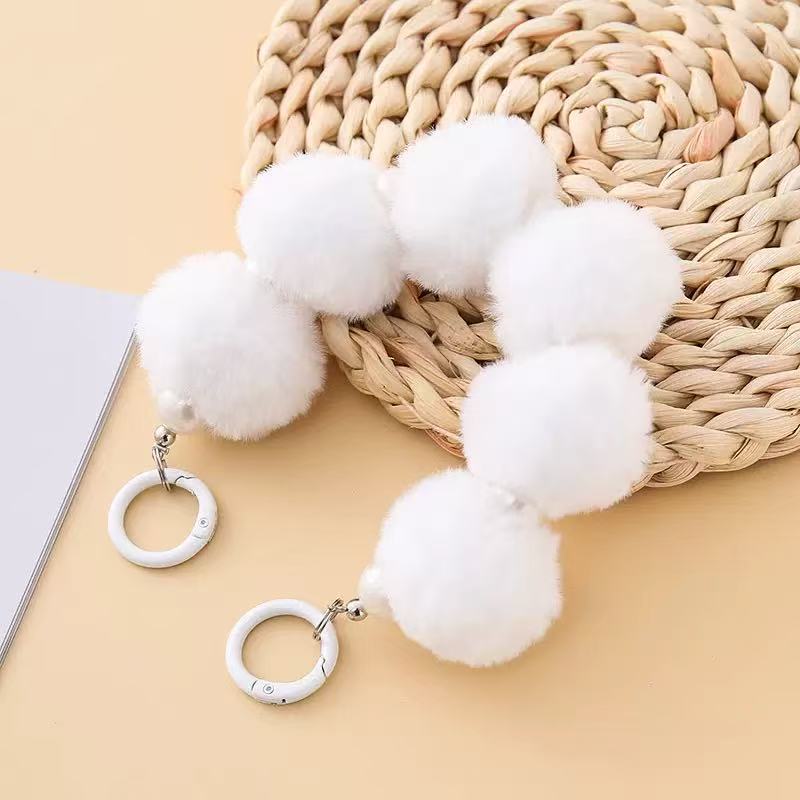 Fuzzy keychain fluffy keychain toy doll