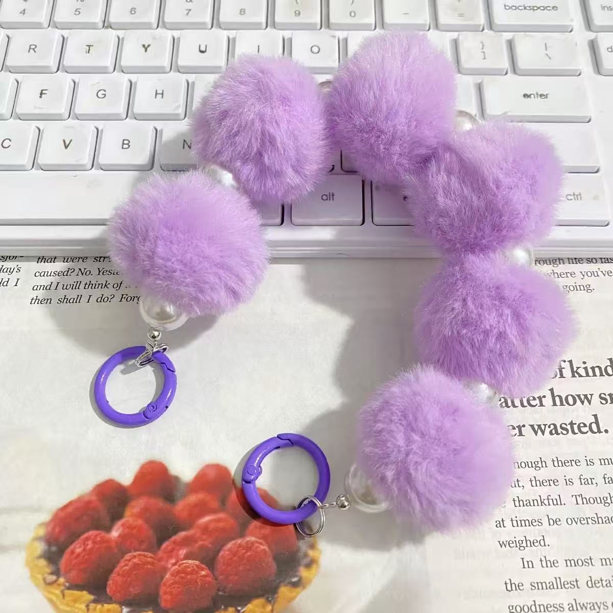 Fuzzy keychain fluffy keychain toy doll