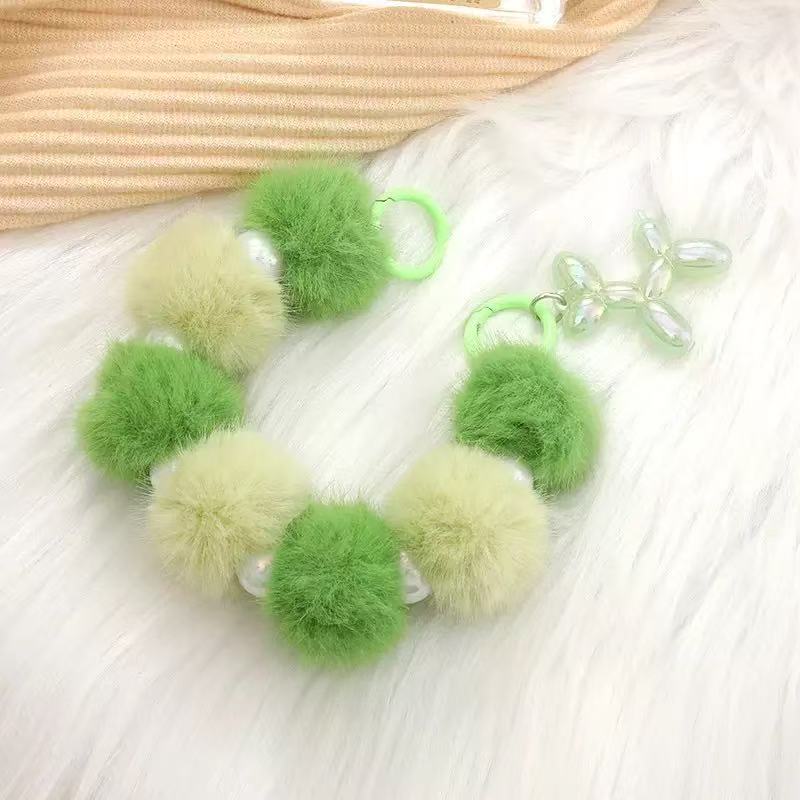 Fuzzy keychain fluffy keychain toy doll