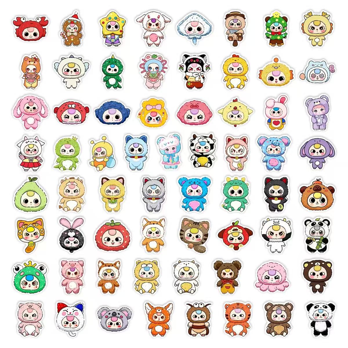 Baby Three Stickers Set 65pcs 4.4cm toy doll