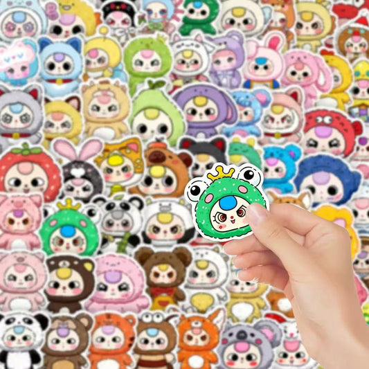 Baby Three Stickers Set 65pcs 4.4cm toy doll