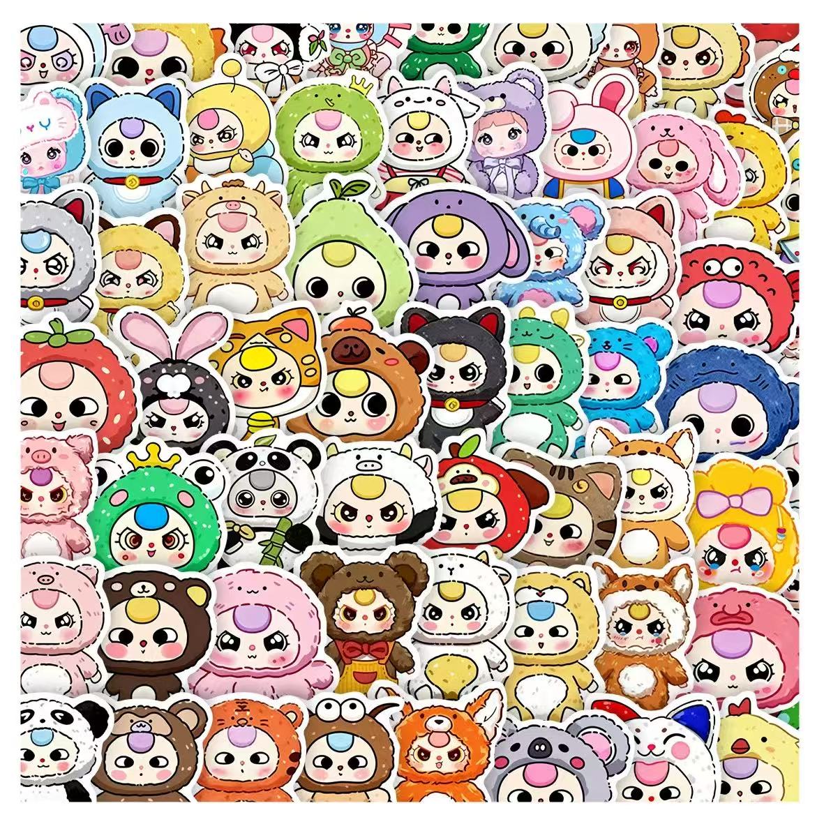 Baby Three Stickers Set 65pcs 4.4cm toy doll