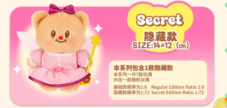 Butterbear Buttery Days Plush toy doll