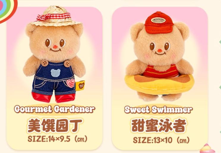 Butterbear Buttery Days Plush toy doll